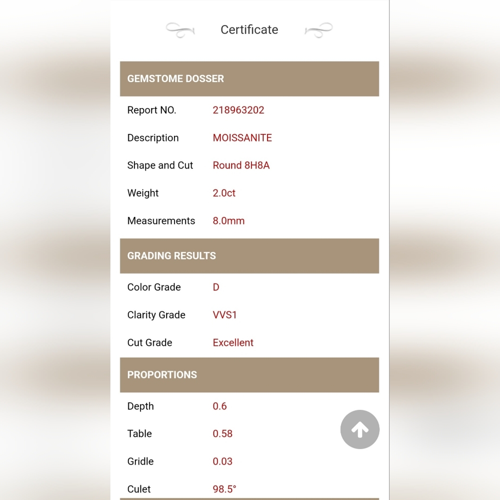 SALE-12 HOURS ONLY! 2 CARAT CERTIFIED MOISSANITE  RING size 7.5 FLAWLESS - Picture 14 of 14